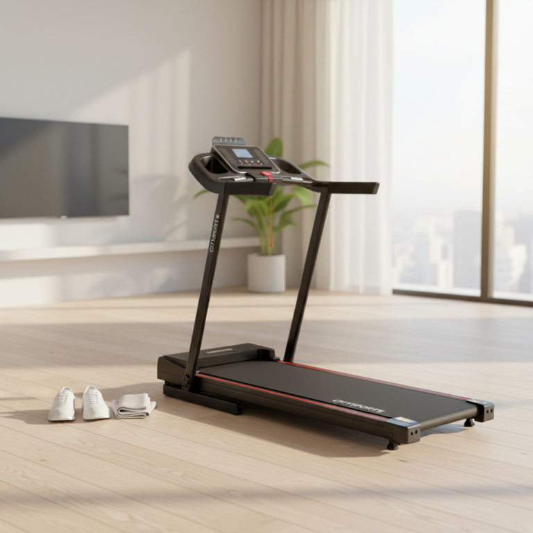 CITYSPORTS tapis de course pliable 2 en 1 incliné 12 km/h