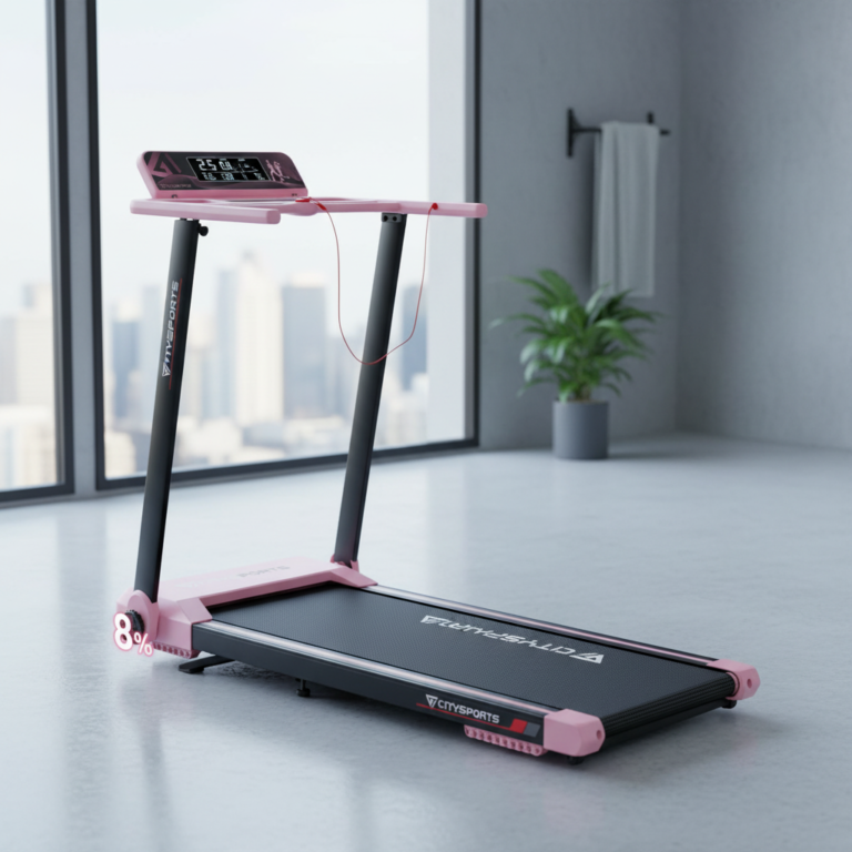 CITYSPORTS tapis de course pliable inclinable 8% 1-12 km/h